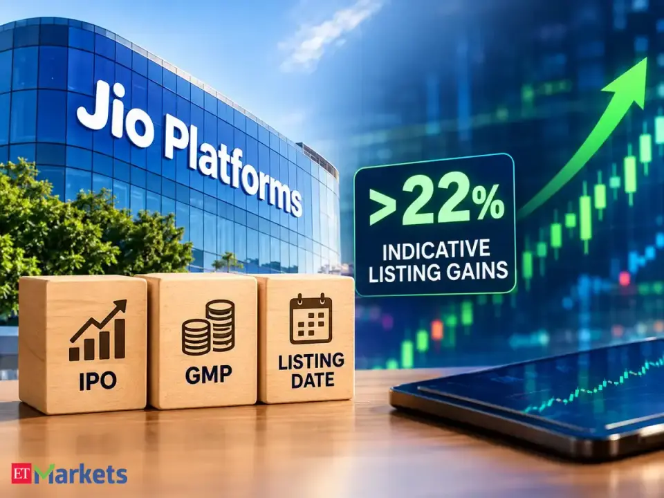 Jio IPO GMP today : Grey market signals over 22 % listing gains ; check allotment , listing date