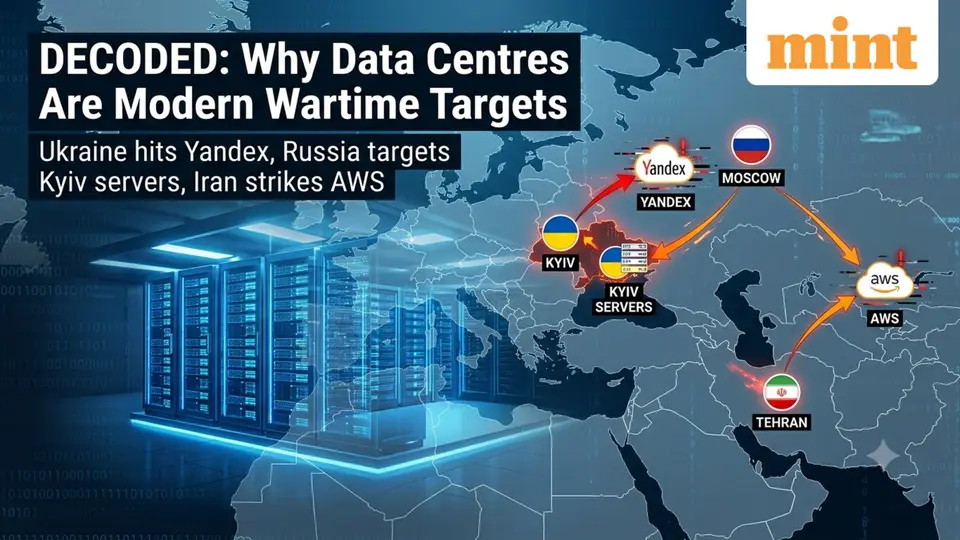 Decoded : Why are data centres modern wartime targets ? Ukraine hits Yandex , Russia targets Kyiv servers , Iran strikes AWS