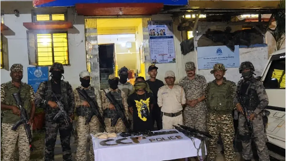 Firearms, grenades and ammunition seized in Manipur amid ongoing ethnic conflict