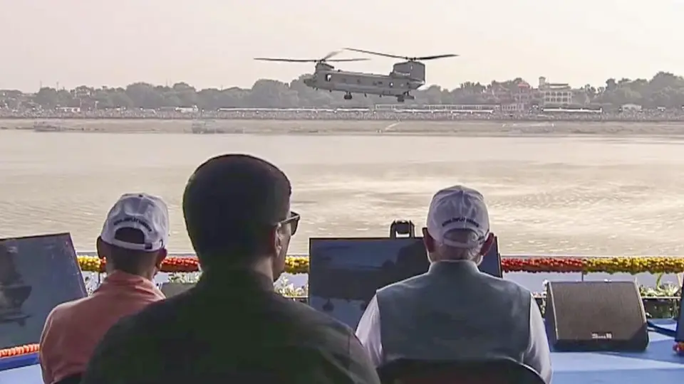 PM Modi witnesses IAF air show in Varanasi