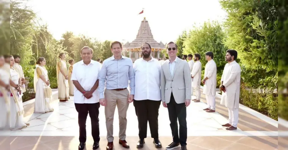 मार्को रुबियो पहुंचे जामनगर रिफाइनरी , न्यू एनर्जी गीगा - फैक्ट्री और डेटा सेंटर में अमेरिकी कंपनियों से सहयोग पर चर्चा
