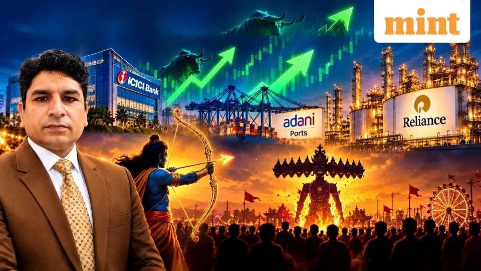Dussehra 2026 special : Top 3 stocks to buy ; ICICI Bank , Adani Ports , Reliance Industries | Target price by Mahesh M Ojha