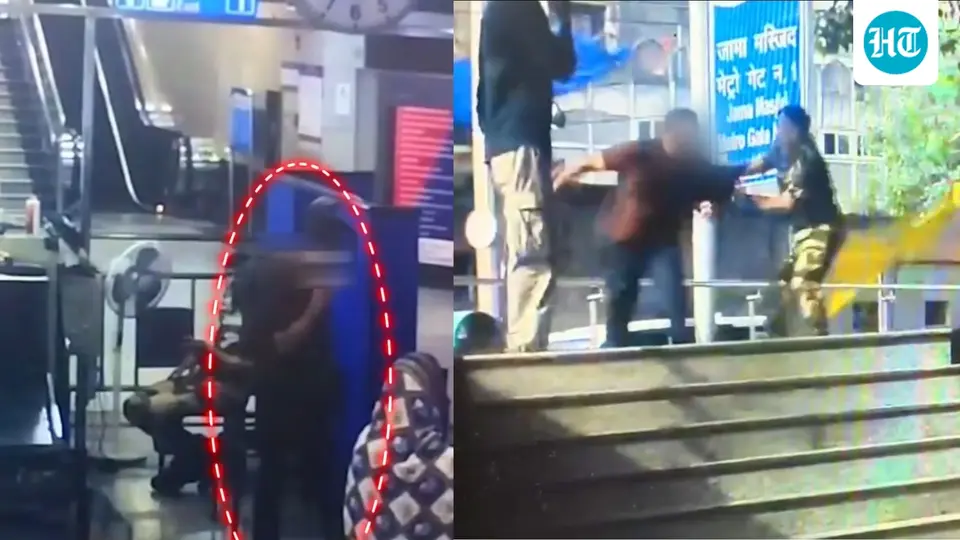 CISF personnel nabs man attempting to flee Delhi Jama Masjid Metro station after suspicious object spotted during checking
