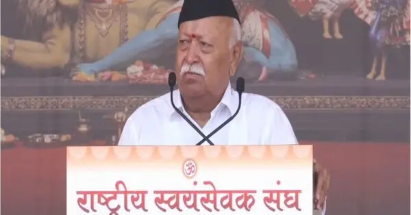 Sangh aimed at awakening self - awareness , strives to make India united , strong : Mohan Bhagwat at RSS centenary celebrations