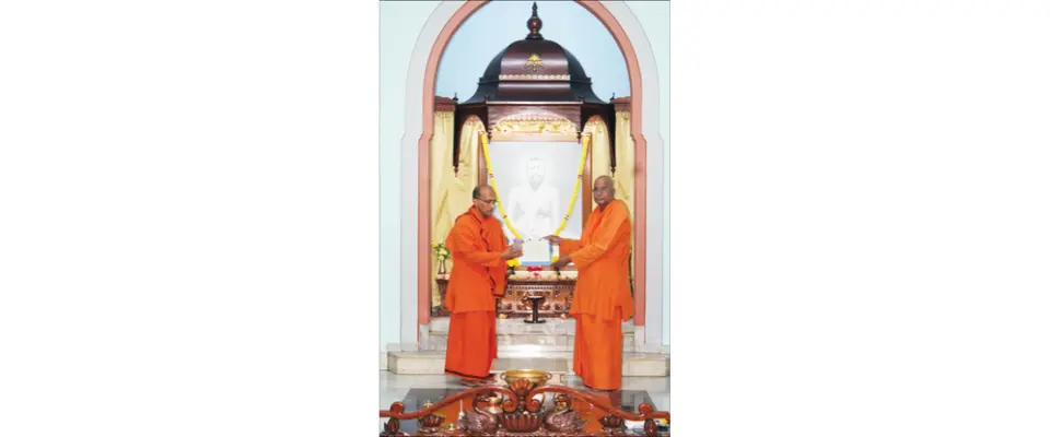 Sri Ramakrishna Ashram gets new Adhyaksha