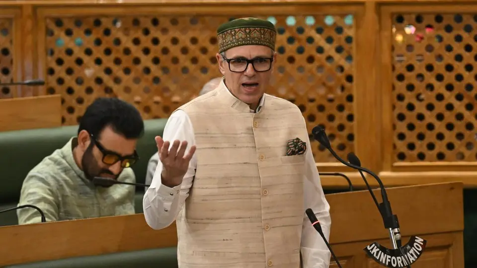 Omar Abdullah brings Statehood resolution in J&K Assembly amid loud protests by BJP MLAs