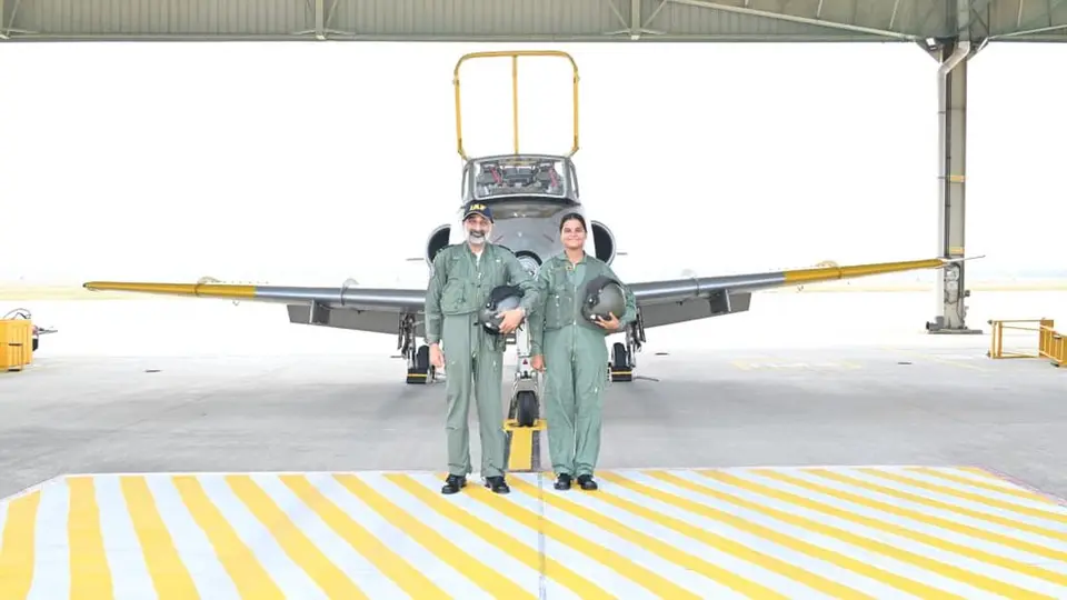 Air Chief Marshal AP Singh takes NCC cadet on flying sortie at Air Force Academy in Dundigal