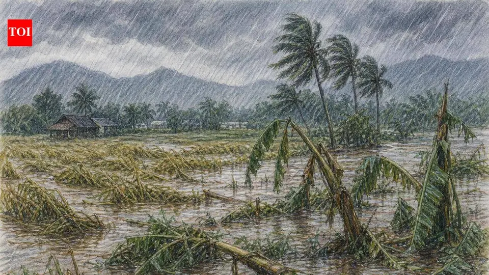 Heavy rain floods paddy fields , dam shutters raised in Palakkad