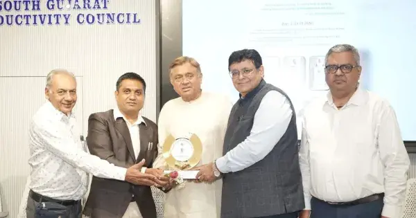 सूरत : साउथ गुजरात प्रोडक्टिविटी काउंसिल ने निवर्तमान अध्यक्ष नीरव राणा को दी विदाई