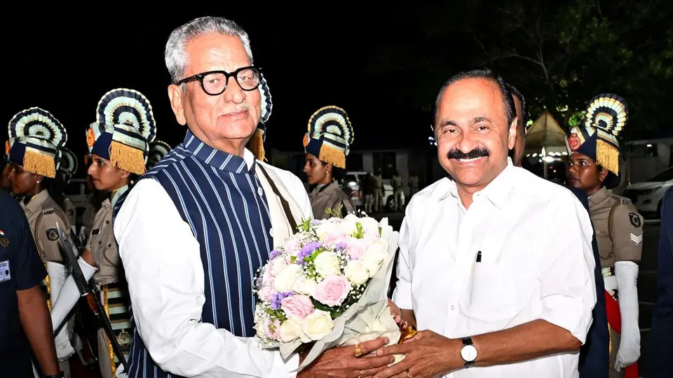 Keralam Governor-designate Om Prakash Mathur arrives in Thiruvananthapuram; to be sworn in on October 23