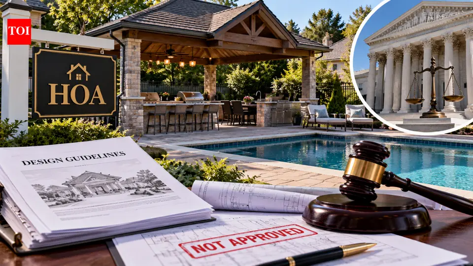 A Georgia family built an outdoor kitchen and pool pavilion without HOA approval ; a dispute over the community design rules ended up before an appeals court | World News