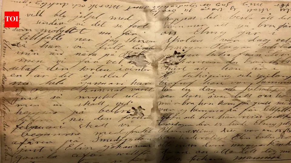 A couple found a sealed 112 - year - old letter hidden inside their Illinois home wall ; it was written in Swedish and addressed to a neighbour | World News