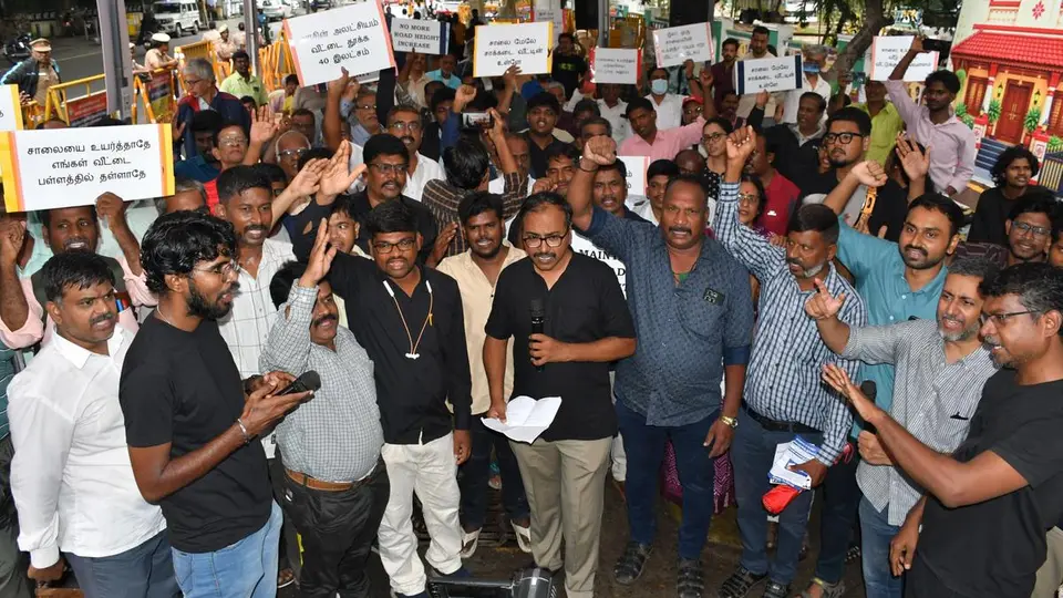 Residents affected by rising road levels demand action