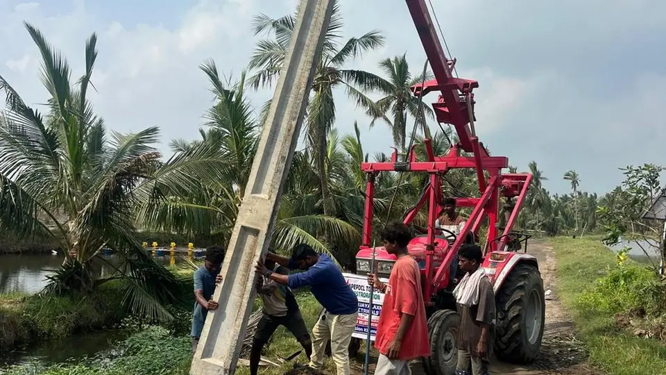 Telangana Discoms’ staff engage in power supply restoration work in Andhra Pradesh
