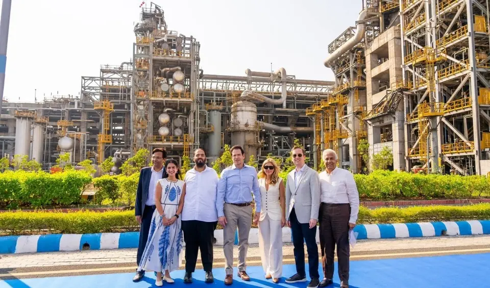 us secretary marco rubio visits reliance jamnagar refinery in gujarat