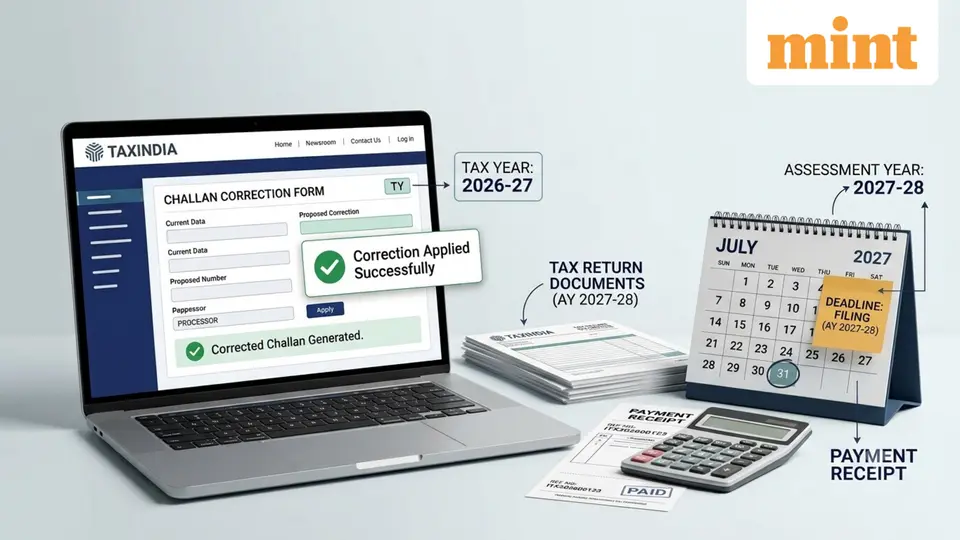 Made an error while paying income tax ? How to request challan corrections , key deadlines and tax year changes