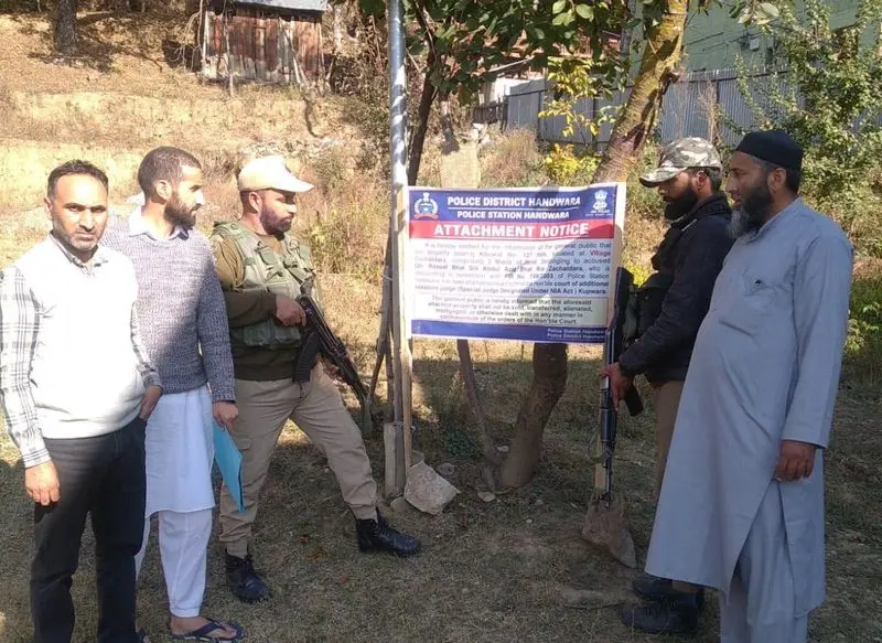 Police Attaches 3 Properties In J & K Handwara