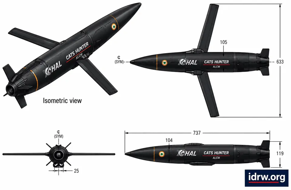 HAL Unveils Refined CATS Hunter ALCM Design