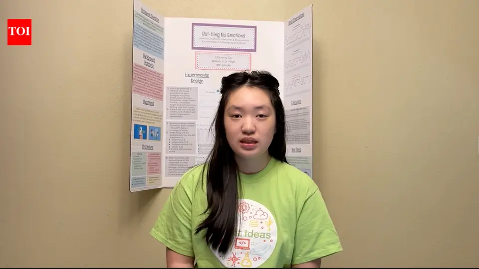 Meet Ellianna Gu , the Salt Lake City eighth - grader who tested ChatGPT , Claude and Gemini on 84 teen emotional scenarios and found their replies often lacked empathy