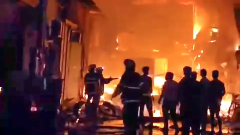 Two dead, four injured as massive fire engulfs 60-70 commercial units, chawls in Mumbai’s Sakinaka
