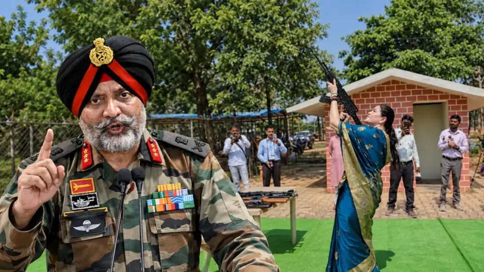 खतरनाक है ... इन्हें दंडित किया जाए , साड़ी पहनकर एसपी अंकिता शर्मा ने चलाईं गोलियां , पूर्व लेफ्टिनेंट जनरल ने निकालीं कई कमियां
