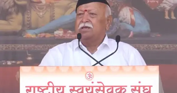 India is ultimate target : RSS chief Mohan Bhagwat on regime change efforts , calls for restraint in protests