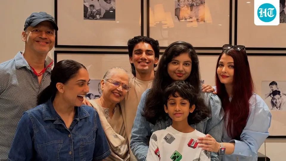 Aaradhya Bachchan looks taller than mom Aishwarya Rai in new photos from cousin Shivansh Rai birthday