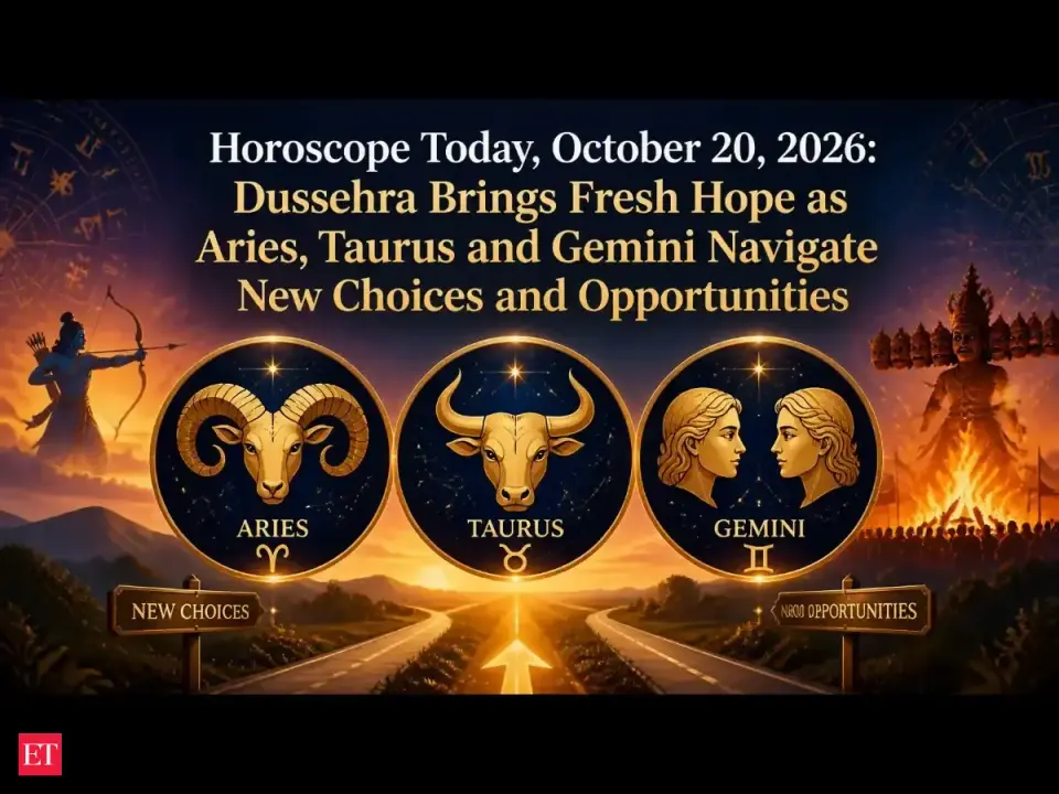 Horoscope Today , October 20 , 2026 : Dussehra Brings Fresh Hope as Aries , Taurus and Gemini Navigate New Choices and Opportunities