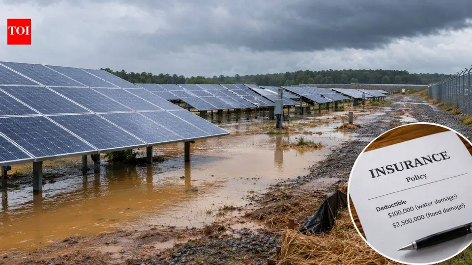 In 2020 , five rainstorms damaged a Georgia solar project ; insurer later tried to apply a $2 . 5 million deductible after paying $600 , 000