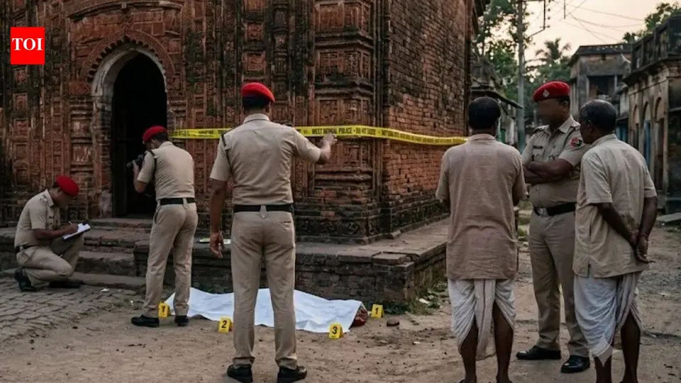 Man beheads wife , kills father in West Bengal ; severed head placed at temple