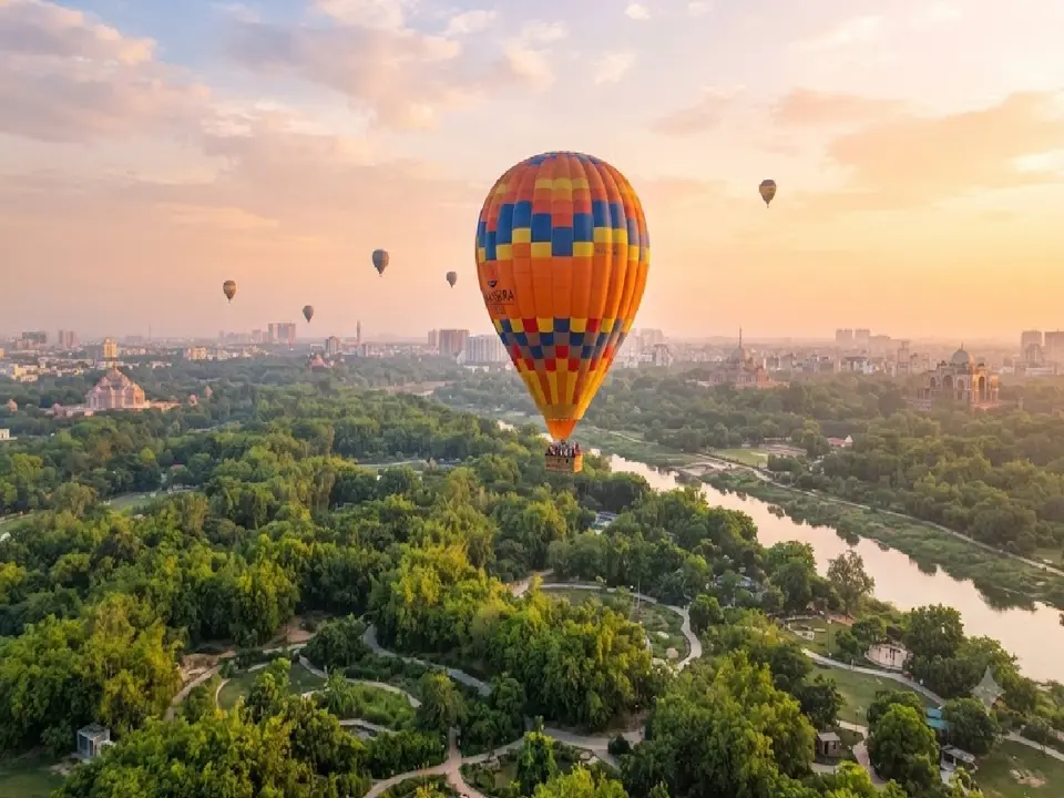 Hot Air Balloon Rides to Resume in Delhi Baansera Park From November 15 : Check Price , Timings and Other Details