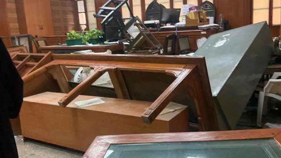 Furniture thrown, proceedings disrupted as lawyers’ protest against HC judge turns chaotic