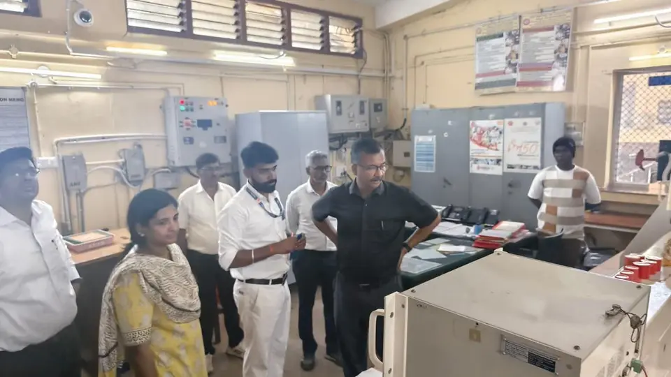 DRM inspects Shivamogga-Talaguppa railway section