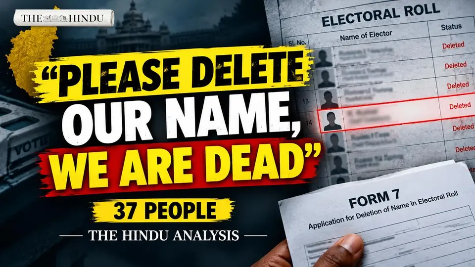 How did 37 people declare themselves dead in Karnataka’s voter rolls?