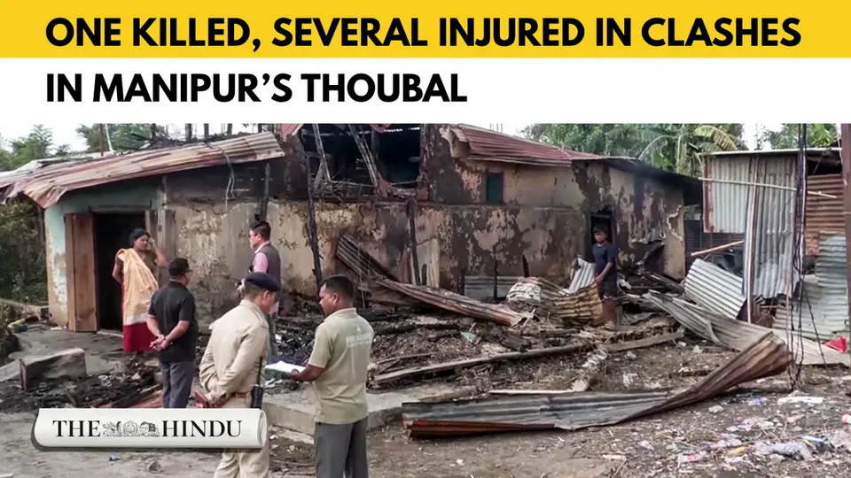 Watch: One killed, several injured in clashes in Manipur’s Thoubal