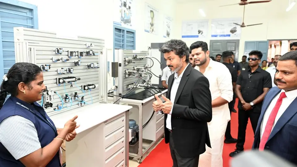 Vijay inaugurates advanced electrical labs in 30 government ITIs